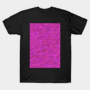 Brush Strokes Paint Texture (Magenta and Purple) T-Shirt